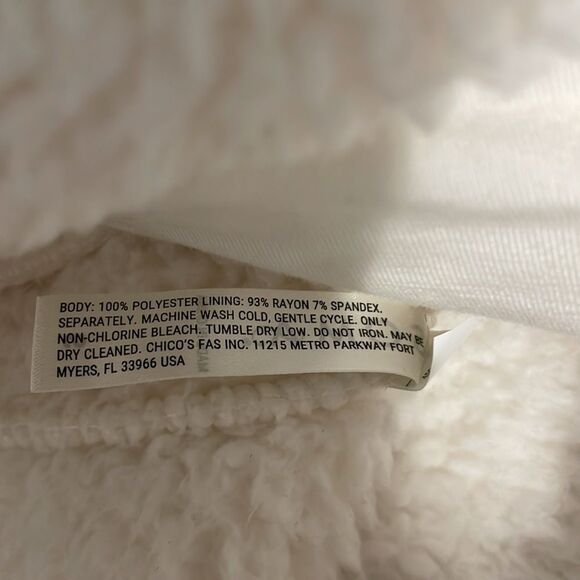 Soma Pullover Long Sleeve 3/4 Zip Sherpa Size S - Picture 11 of 11